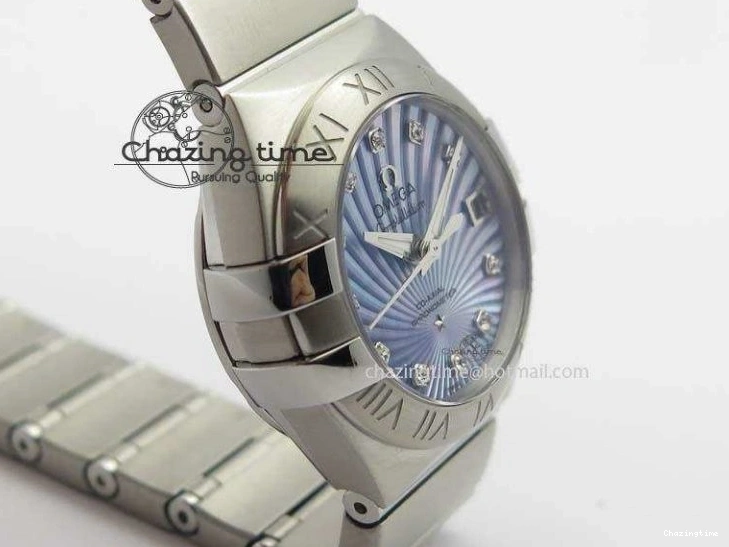 0515 Constellation 28mm V6F Best Edition SS Blue Dial On SS Bracelet A MultiPurpose 8201